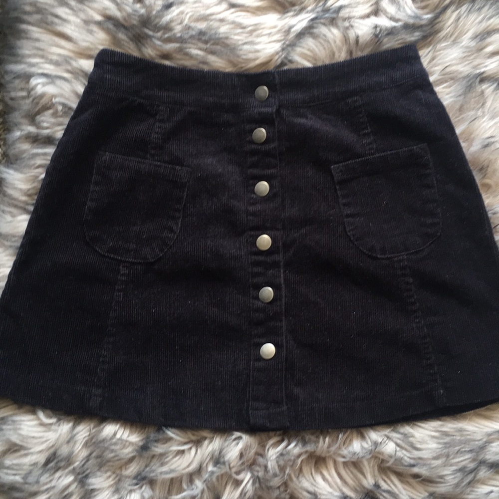 Button up mini skirt